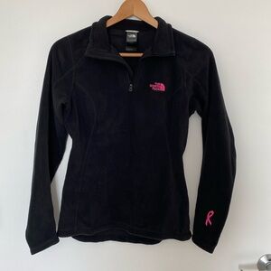 NWOT The North Face black quarter-zip XS